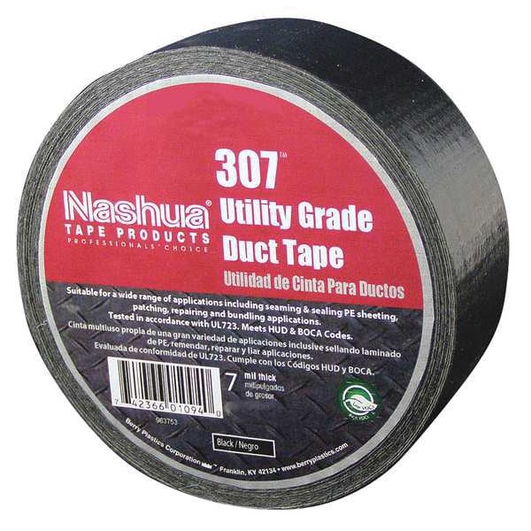 Cinta adhesiva Nashua, 48mm x 55m, 7 mil, negro - 307