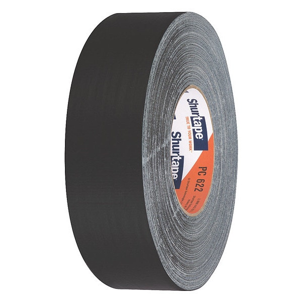 Cinta adhesiva de ducto Shurtape, 55m L, Adhesión 60 oz./in, Negro - PC 622