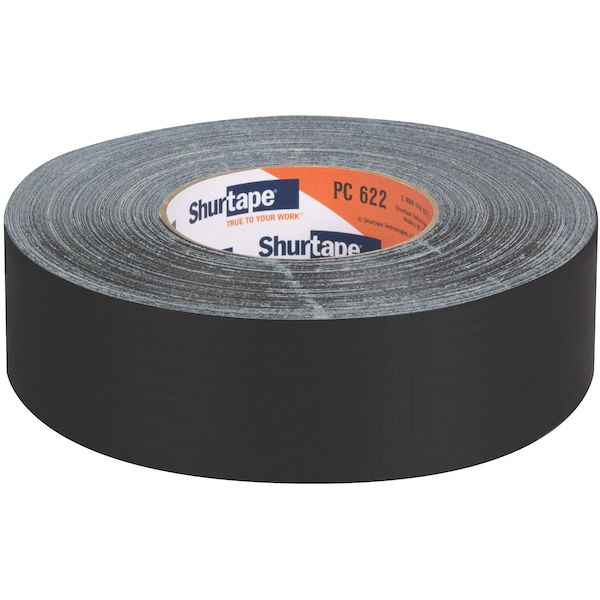 Cinta adhesiva de ducto Shurtape, 55m L, Adhesión 60 oz./in, Negro - PC 622