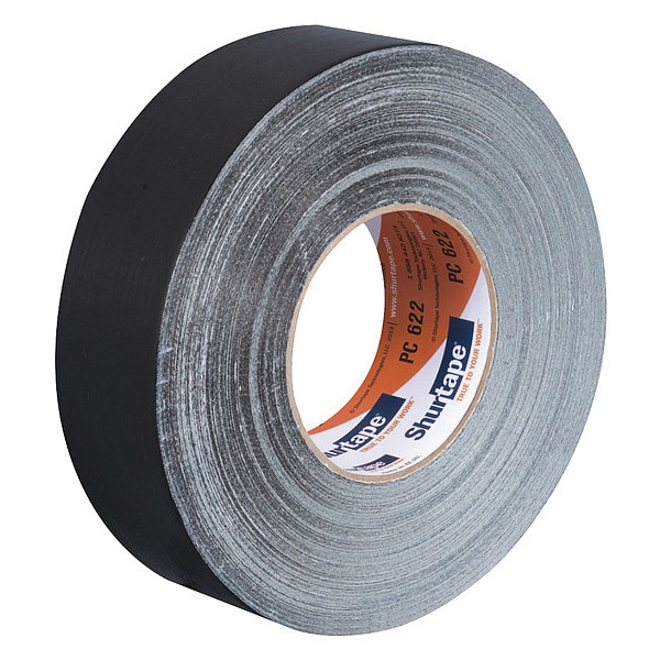 Cinta adhesiva de ducto Shurtape, 55m L, Adhesión 60 oz./in, Negro - PC 622