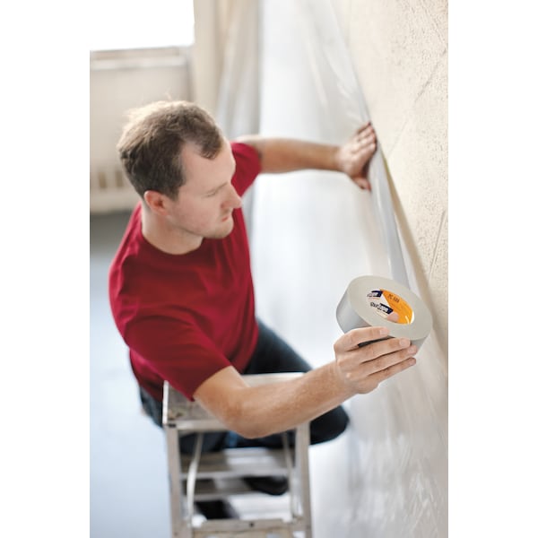 Cinta adhesiva de tela Shurtape, plateada, 48mm x 55m, 10 mil - PC 609 SIL-48mm x 55m-24 rls/cs