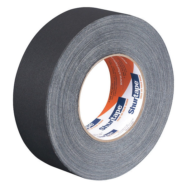 Cinta adhesiva de tela Shurtape, 50m de longitud, Adhesión de 75 oz./in, Negro - P- 628