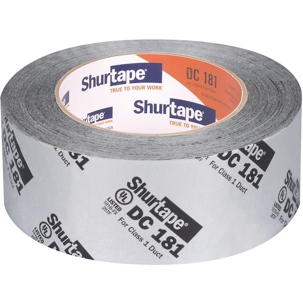 Cinta HVAC Shurtape, 48x110m, 3 mil, metálica plateada - DC 181