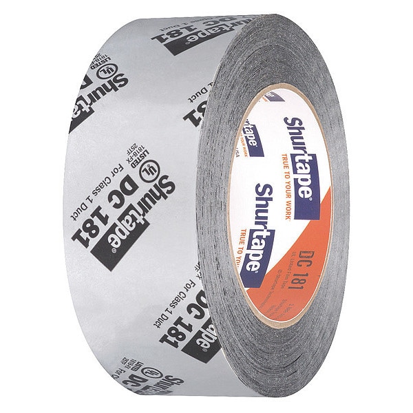 Cinta HVAC Shurtape, 48x110m, 3 mil, metálica plateada - DC 181