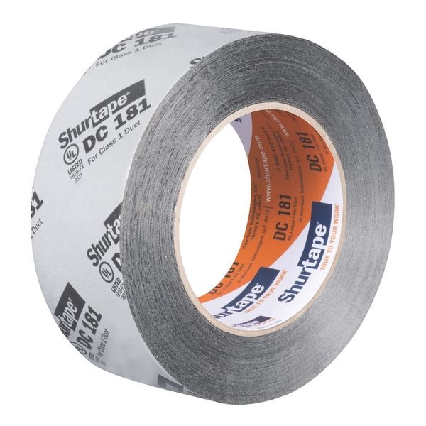 Cinta HVAC Shurtape, 48x110m, 3 mil, metálica plateada - DC 181