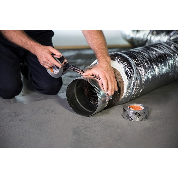 Cinta HVAC Shurtape, 48x110m, 3 mil, metálica plateada - DC 181