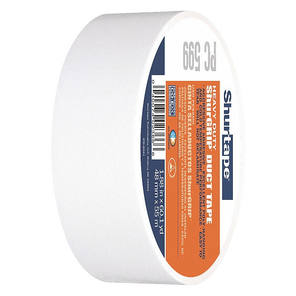 Cinta de Ducto Shurtape, 55m L, Blanca - PC 009 WHI-48mm x 55m-24 rollos/caja