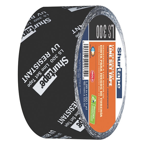 Cinta para HVAC de Shurtape, 48mm x 55m, 3 milímetros, negro - LS 300.
