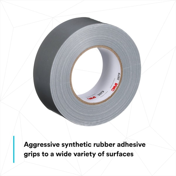 Cinta adhesiva 3M, Gris, 60 yardas x 1-57/64 pulgadas, 8 mil - 3979.