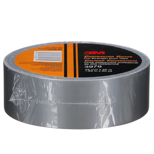 Cinta adhesiva 3M, Gris, 60 yardas x 1-57/64 pulgadas, 8 mil - 3979.