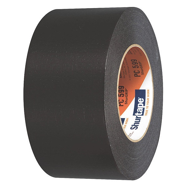 Cinta Adhesiva Duct Tape, 55m L, 72mm A, Negro - PC 009 BLK-72mm x 55m-16 rollos/csp