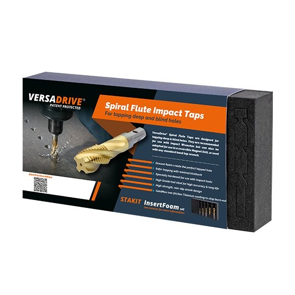Versadrive HMT Spiral Flute ImpactaTap Set, M6, M8, M10, M12, M16 - 309010-SET1