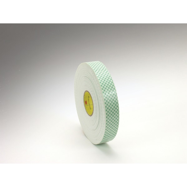 Cinta de espuma de doble cara, 3/4"x36 yds., 1/16", Natural, Paquete de 12 - T9544016