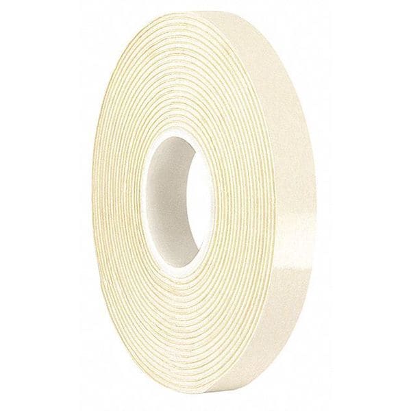 Cinta de espuma de vinilo de doble capa Tapecase VF32W 3.25" x 5yd, blanco - VF32W