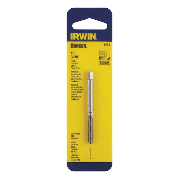 Irwin Irwin Hanson High Carbon Steel SAE Plug Tap 10-32 1 pc - 8031