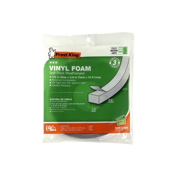 Cinta de espuma Thermwell Products 38x12 GRY - V445H