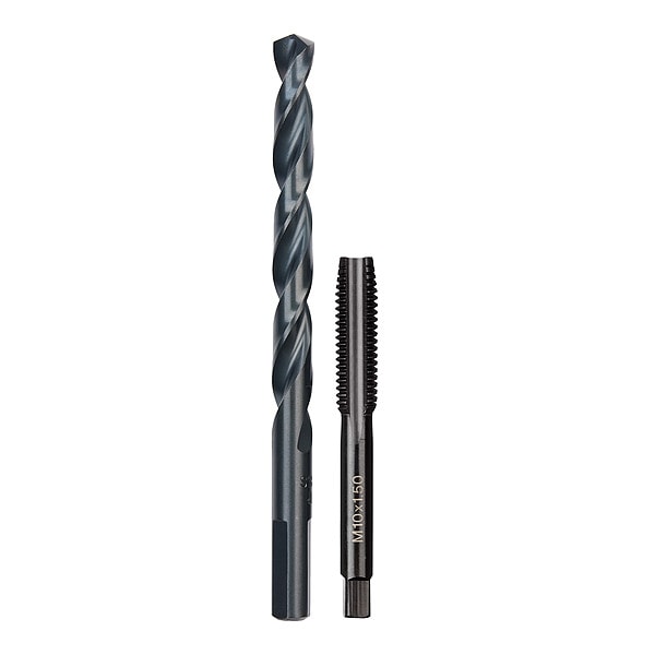 Milwaukee Tool M10-1.50 mm Straight Flute Plug Tap & R Drill Bit - 49-57-5554