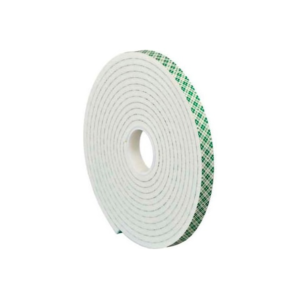 Cinta de espuma de doble cara 4004 de 3M™ 1" x 5 yardas, 1/4" de grosor, natural - T9554004R