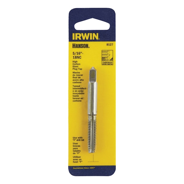 Irwin Irwin Hanson High Carbon Steel SAE Plug Tap Fraction Tap 5/16 in. 1 pc - 8127