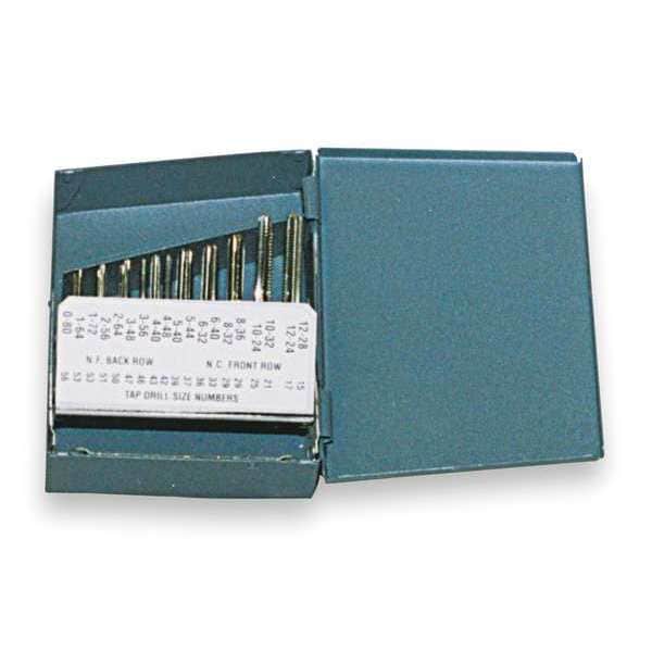 Widia Hand Tap Set, 19 PC, HSS, #0-80 to #12-28 - 16451