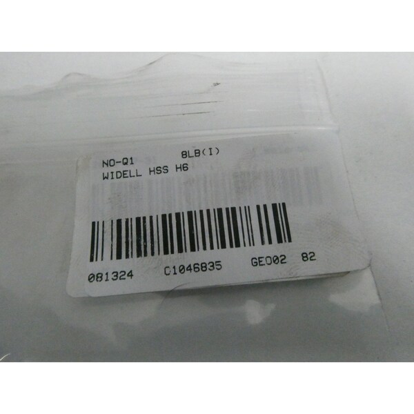 Widell PLUG -8 2-1/2IN OTHER TAP - HSS H6