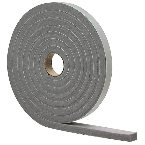Cinta de espuma M-D 0, 12 pulgadas de ancho, 17 pies de largo, 14 pulgadas de grosor, PVC, gris - 2279