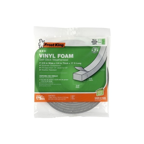 Cinta de espuma Thermwell Products 38x14 GRY - V444H