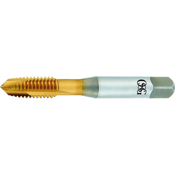 Osg Spiral Point Tap, #6-32, Plug, UNC, 2 Flutes, TiN - 1740205