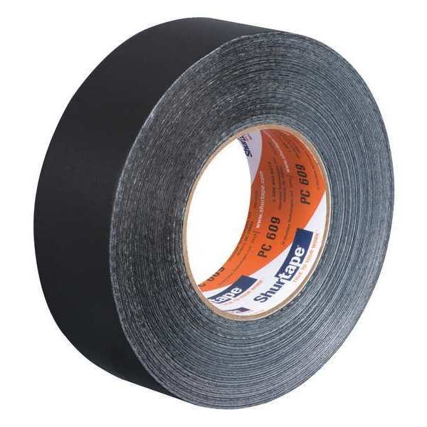 Cinta adhesiva Shurtape, 55m L, Adhesión 71 oz./in, Negra - PC 609 BLK-48mm x 55m-24 rollos/caja
