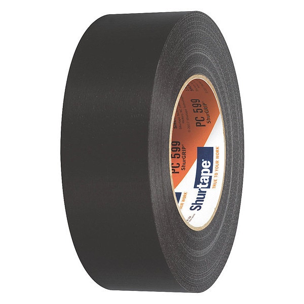 Cinta adhesiva Shurtape Duct Tape, 55m L, Adhesión 131 oz/in, Negro - PC009 BLK-48mm x 55m-24 rls/cs