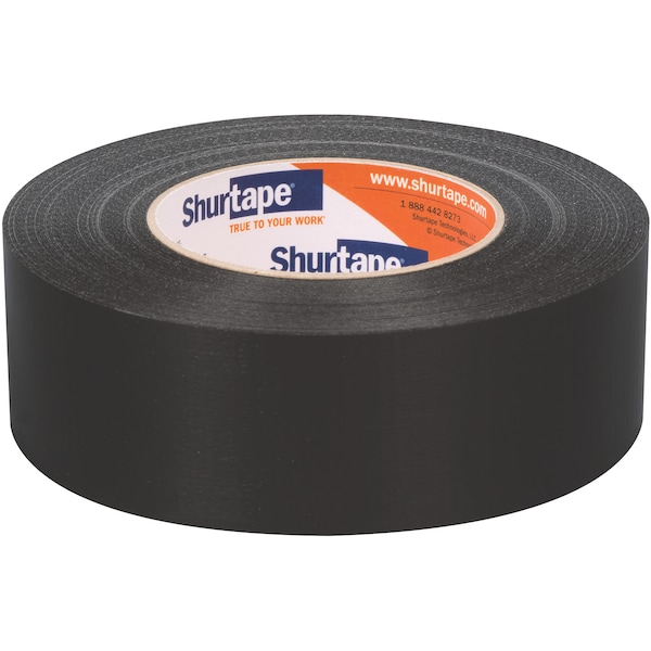 Cinta adhesiva Shurtape Duct Tape, 55m L, Adhesión 131 oz/in, Negro - PC009 BLK-48mm x 55m-24 rls/cs