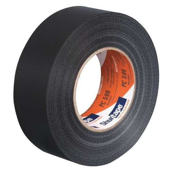 Cinta adhesiva Shurtape Duct Tape, 55m L, Adhesión 131 oz/in, Negro - PC009 BLK-48mm x 55m-24 rls/cs