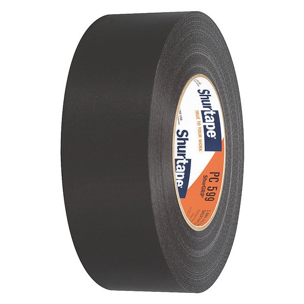 Cinta adhesiva Shurtape Duct Tape, 55m L, Adhesión 131 oz/in, Negro - PC009 BLK-48mm x 55m-24 rls/cs
