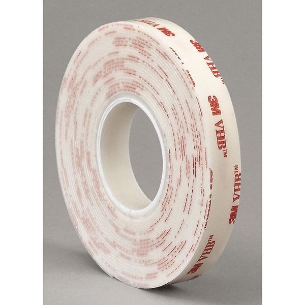Cinta VHB 3M 4952 0.5" x 5yd, Blanco, 45 mil - 4952