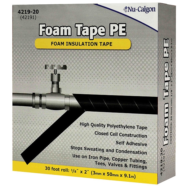 Cinta de espuma Nu-Calgon, 30 pies x 2 pulgadas - 4219-20