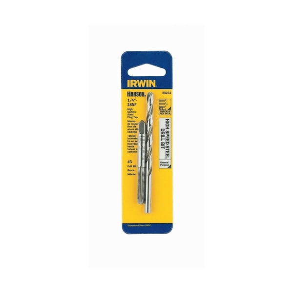Irwin Irwin Hanson Steel SAE Drill and Tap Set #3 1/4 in. 2 pc - 80232