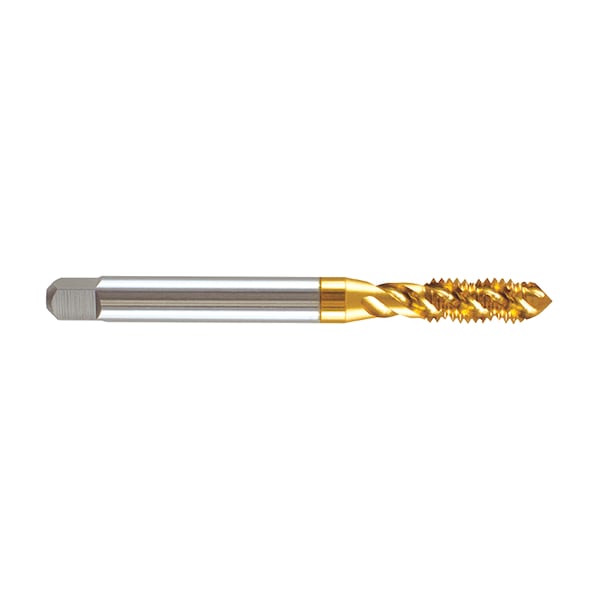 Regal Cutting Tools Spiral Flute Tap, #2-56, Modified Bottom, NC, 2 Flutes, Titanium Nitride - 073580MS