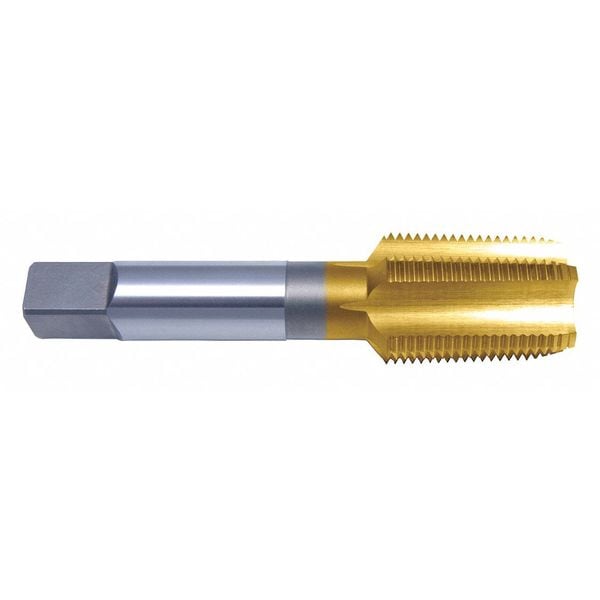Greenfield Threading Pipe Tap, 1/8"-27, Semi-Bottoming, 4 Flutes, NPTF - 386008