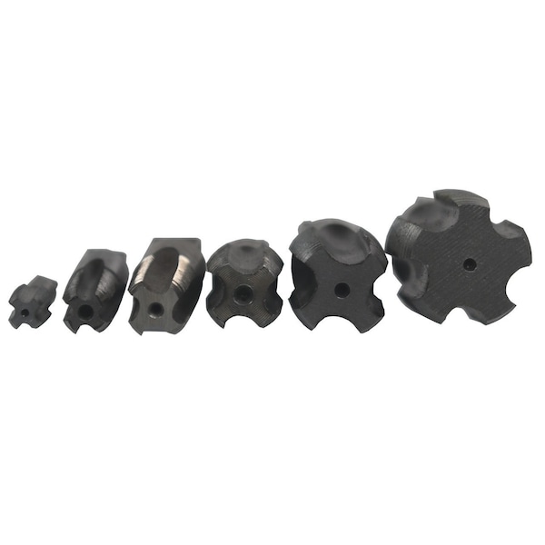 Drill America 6 Piece High Speed Steel NPT Pipe Tap Set (1/4" 3/8" 1/2" 3/4" 1" and 1-1/4" in Wooden Case) - DWTHS1/4-1-1/4SET