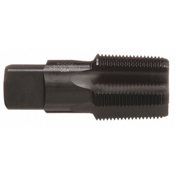 Ridgid Pipe Tap, 1-1/4"-11-1/2, Taper, 4 Flutes, NPT - 35845
