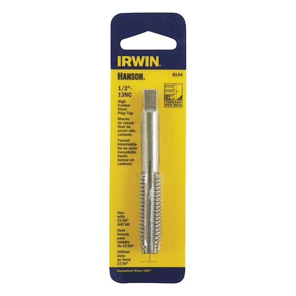 Irwin Irwin Hanson High Carbon Steel SAE Fraction Tap 1/2 in. 1 pc - 8144