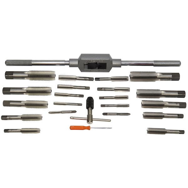Drill America 1/4-1" Carbon Steel NC and NF Tap and Die Set - DWT45PC-SET