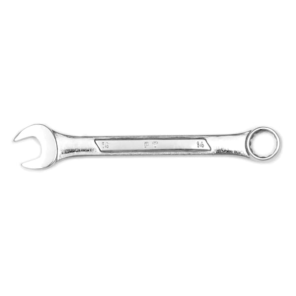 Llave combinada cromada Performance Tool, 14mm, con extremo de caja de 12 puntos, panel elevado, 6-5/8" de largo - W316C.
