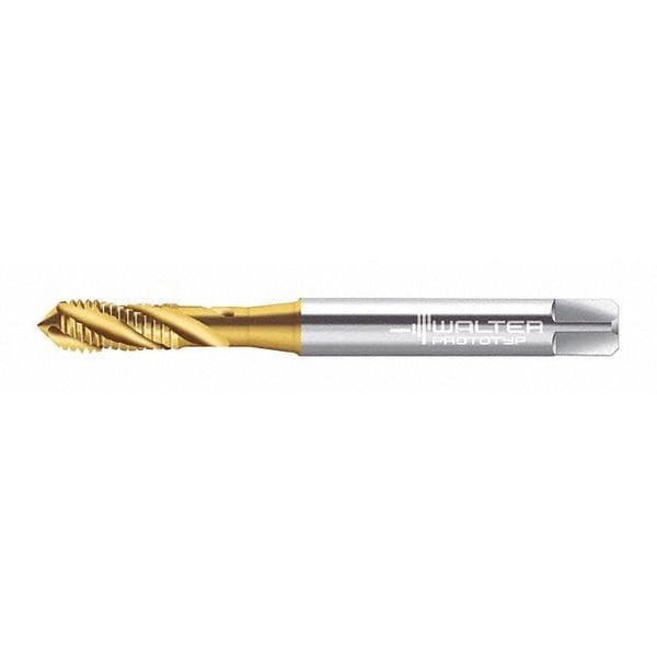 Walter Spiral Flute Tap, M4-0.50, Plug, Metric Fine, 3 Flutes, TiN - M2151305-M4X0.5