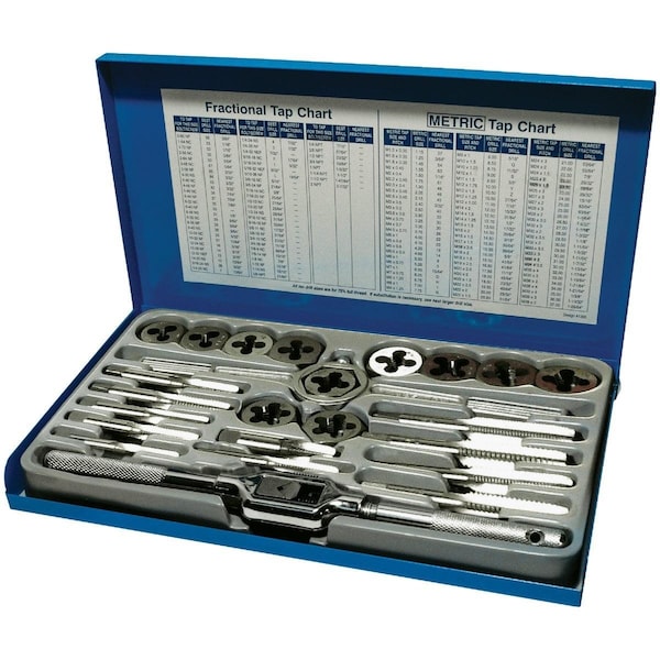 Century Drill Tool Century Drill & Tool Tap and Die Fractional Set 24-Piece - 98904