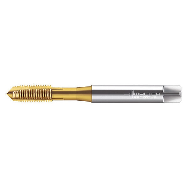 Walter Spiral Point Tap, M8-1.25, Taper, Metric Coarse, 3 Flutes, TiN - P2033005-M8