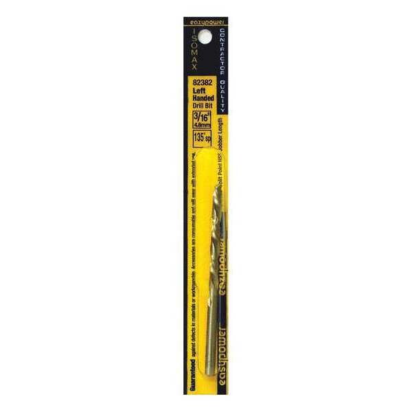 Eazypower Left Hand Drill, 3/16", M2 Hgh Speed Steel - 82382