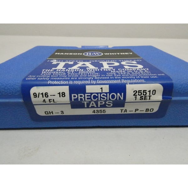 Hanson Whitney 9/16-18 TAP SET 9/16IN PIPE BOLT TAP - 25510