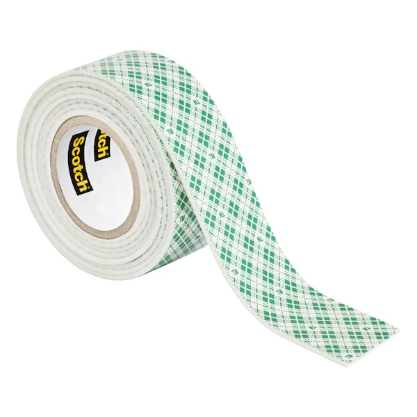 Cinta de montaje de doble cara Scotch 3M de 1 in. de ancho X 55 in. de largo color blanco - 214H