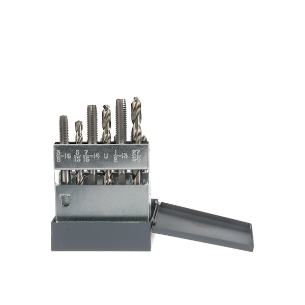 Hhip 18 Piece #6-1/2" High Speed Steel Tap & Drill Combo Set - USA - 1011-0018